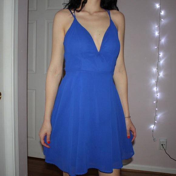 Navy blue Charlotte Russe dress - Picture 1 of 3